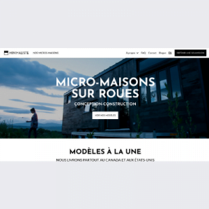 Minimaliste | Screenshot | création de site web by Alice