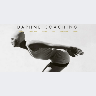 Daphne Coaching | Screenshot | création de site web by Alice